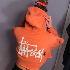 Stussy cropped hoodie